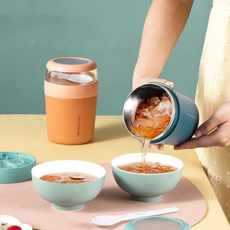 Lunchbeker met Deksel en Lepel