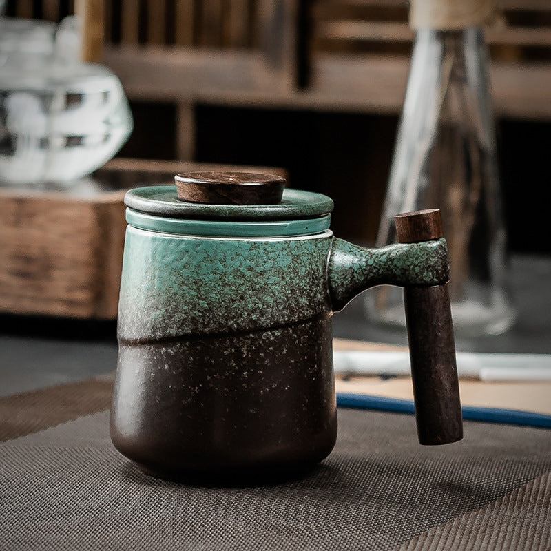 Handgemaakte keramische theepotten met theefilter