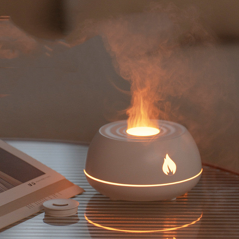 Flame aromatherapie diffuser met 7 kleuren