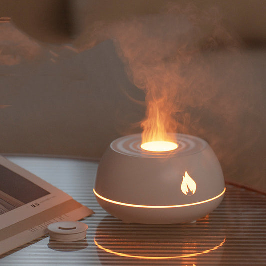 Flame aromatherapie diffuser met 7 kleuren