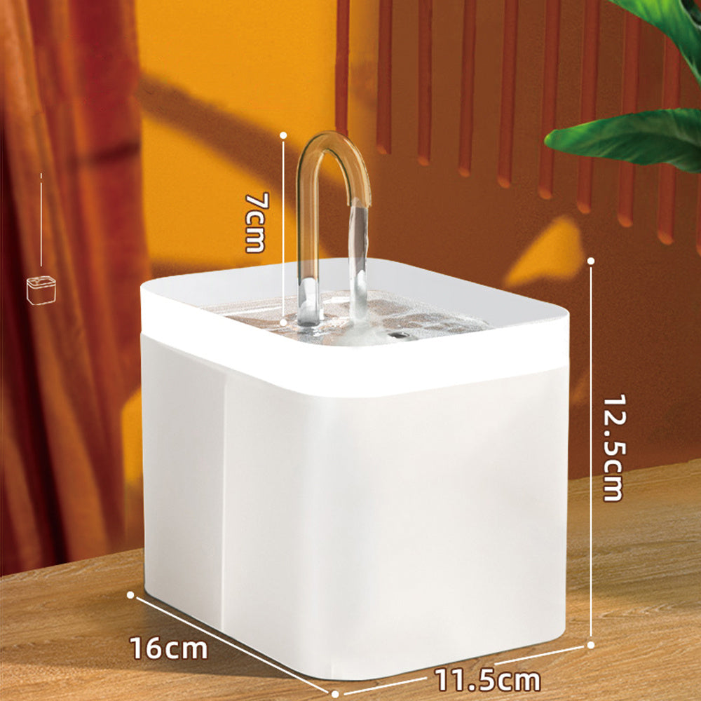Automatische waterfontein met filter voor kat en hond