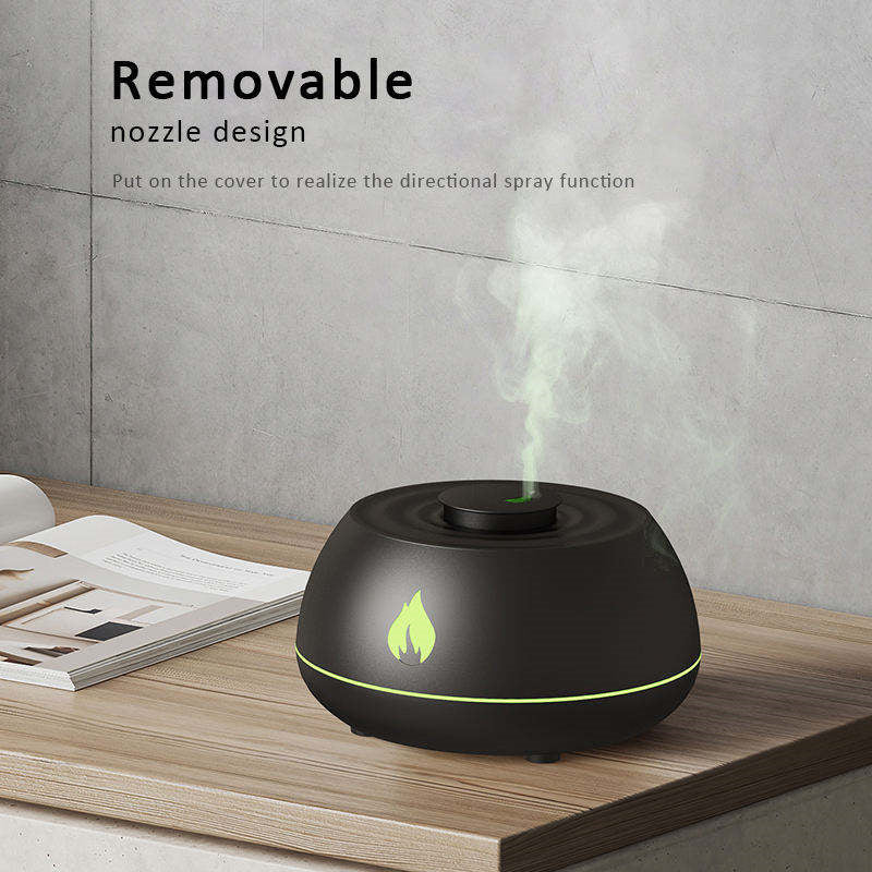 Flame aromatherapie diffuser met 7 kleuren