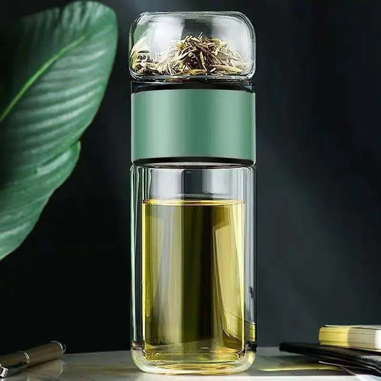 Dubbellaagse infusion theefles