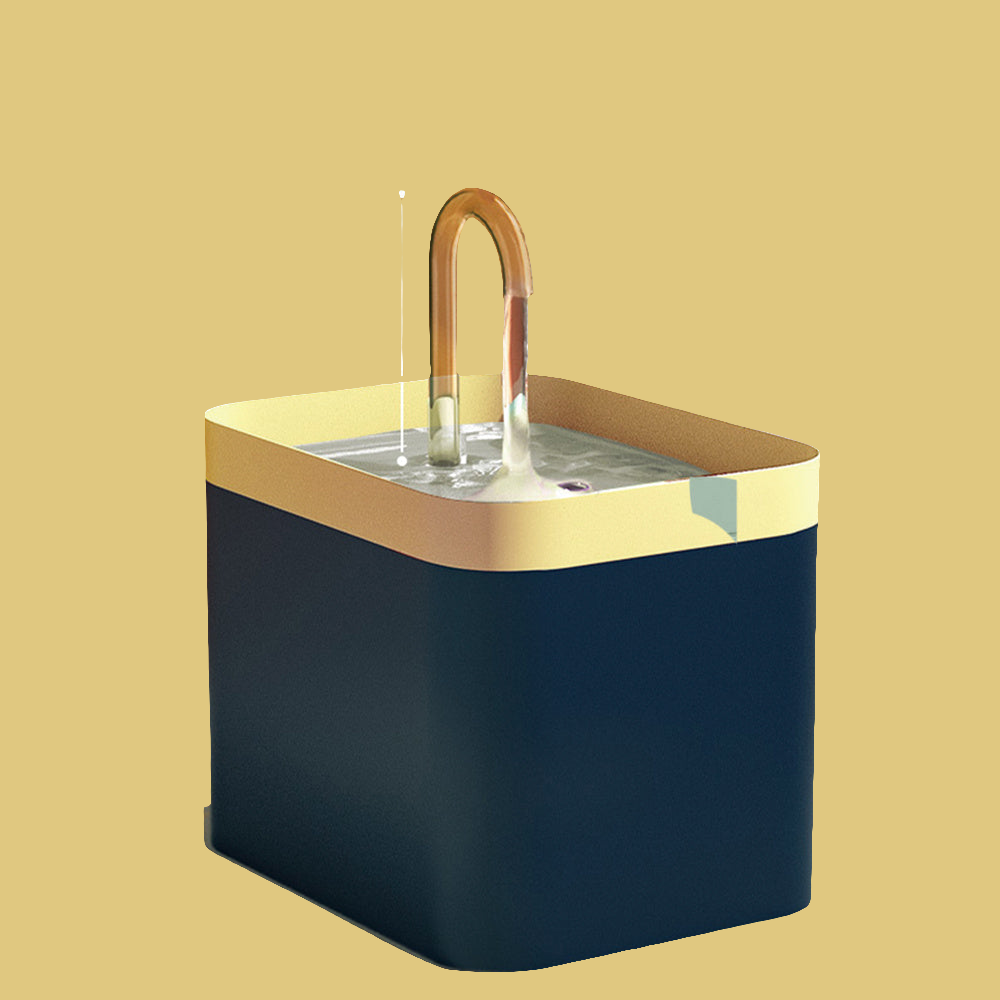 Automatische waterfontein met filter voor kat en hond