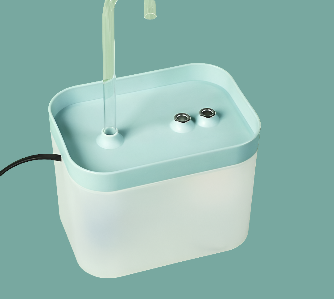 Automatische waterfontein met filter voor kat en hond