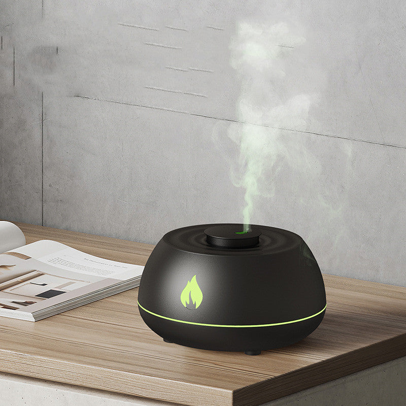 Flame aromatherapie diffuser met 7 kleuren